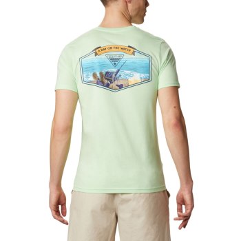 Columbia PFG Douth, Camiseta Verdes Para Hombre | 450671-APY